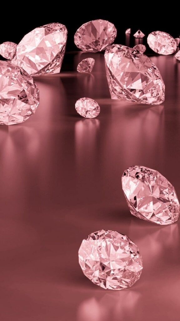 Wallpaper de diamantes brilhantes para celular feminino 